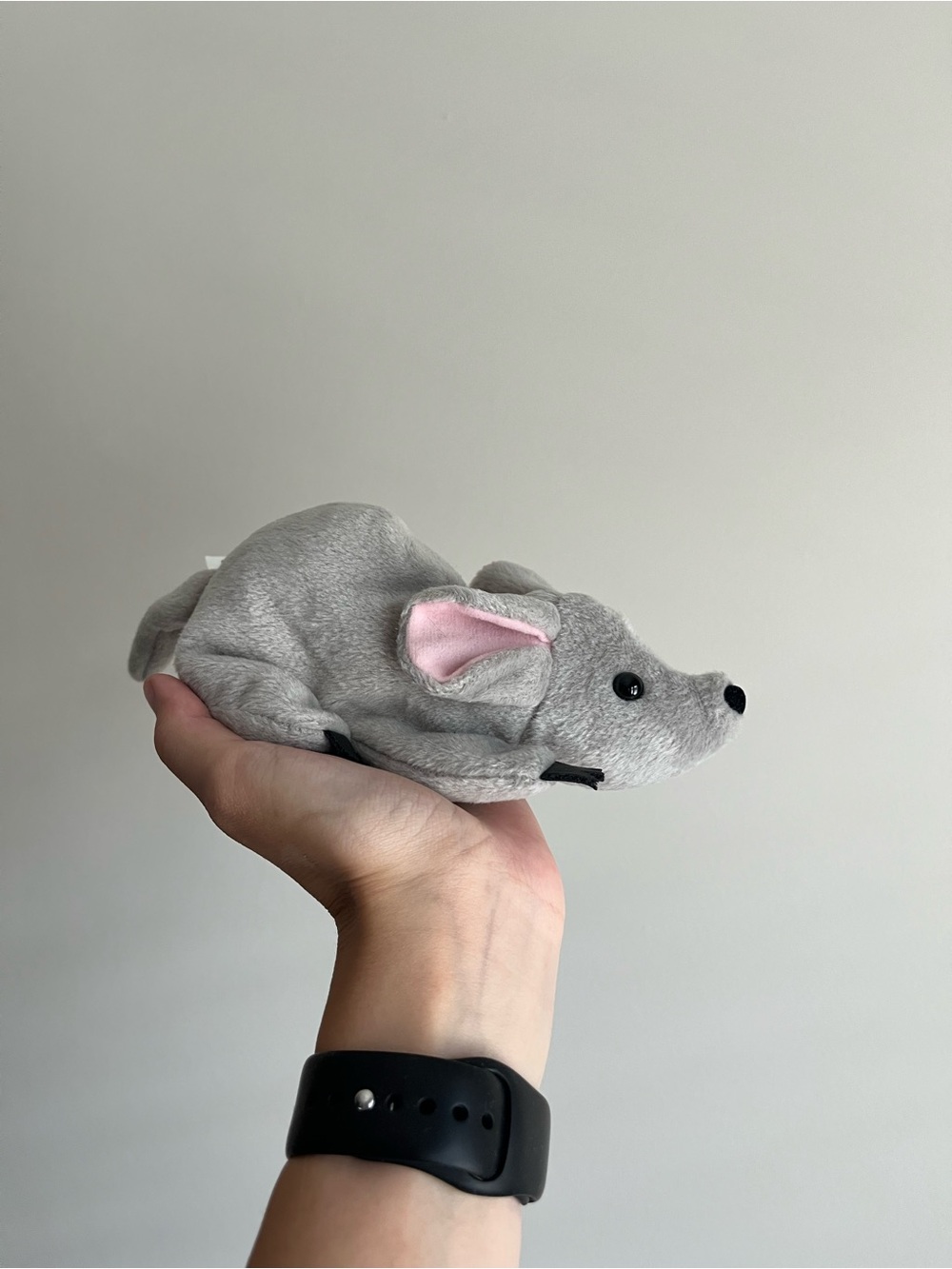 VTG 24K Plush Limburger the Mouse Gray Stuffed Animal Toy